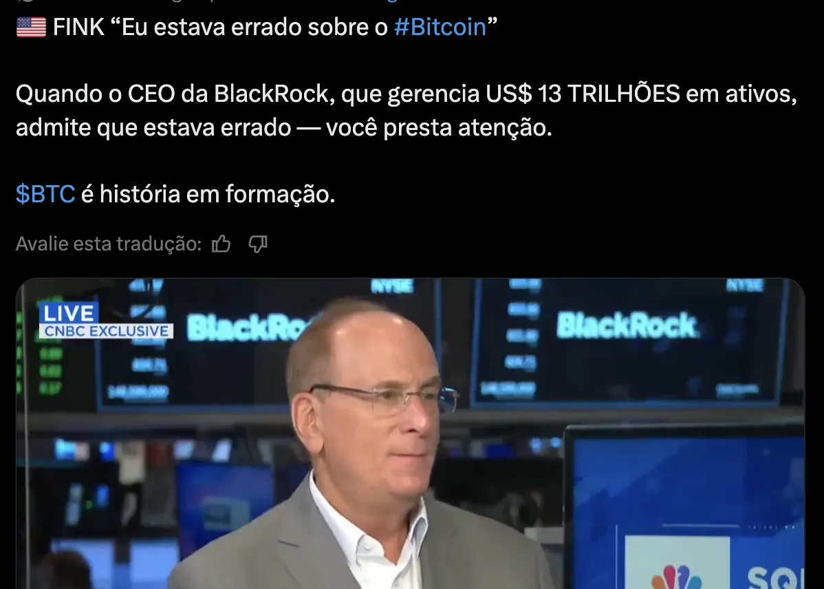 Político falando sobre Bitcoin na TV