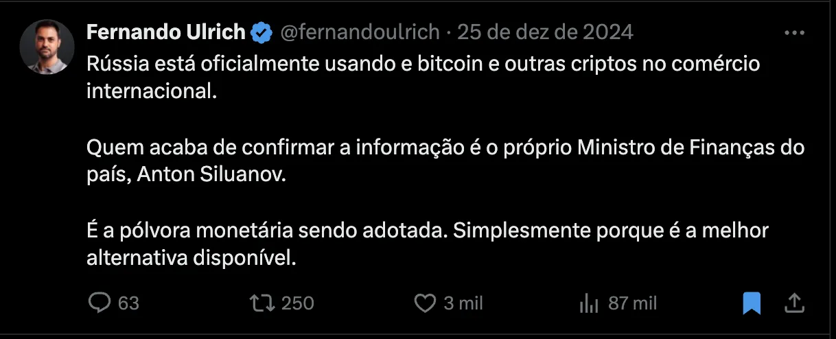 Mapa-múndi com destaque para países que adotaram Bitcoin