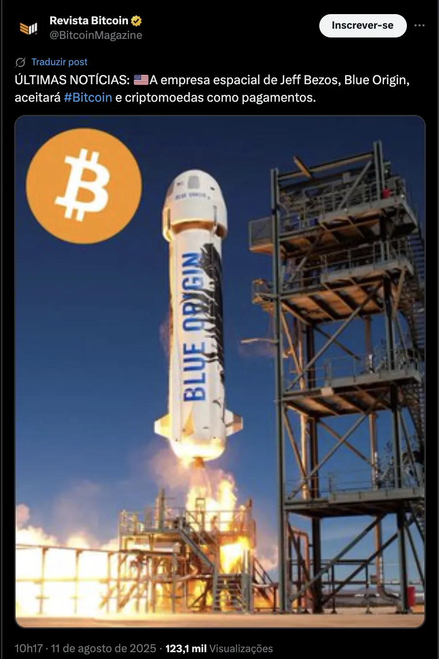 Gráfico de divisibilidade do Bitcoin