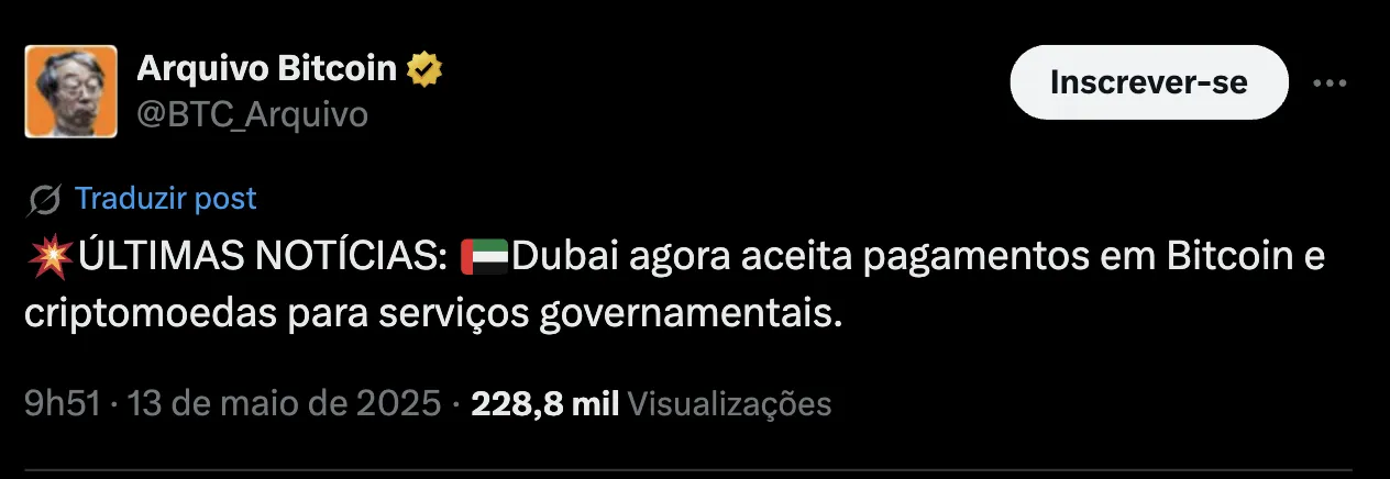 Campanha sobre legislação de Bitcoin